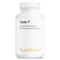 Supersmart Daily 1 Timed Release Multivitamin for Men & Women | BioPQQ, Quercetin & Fisetin | Made in USA