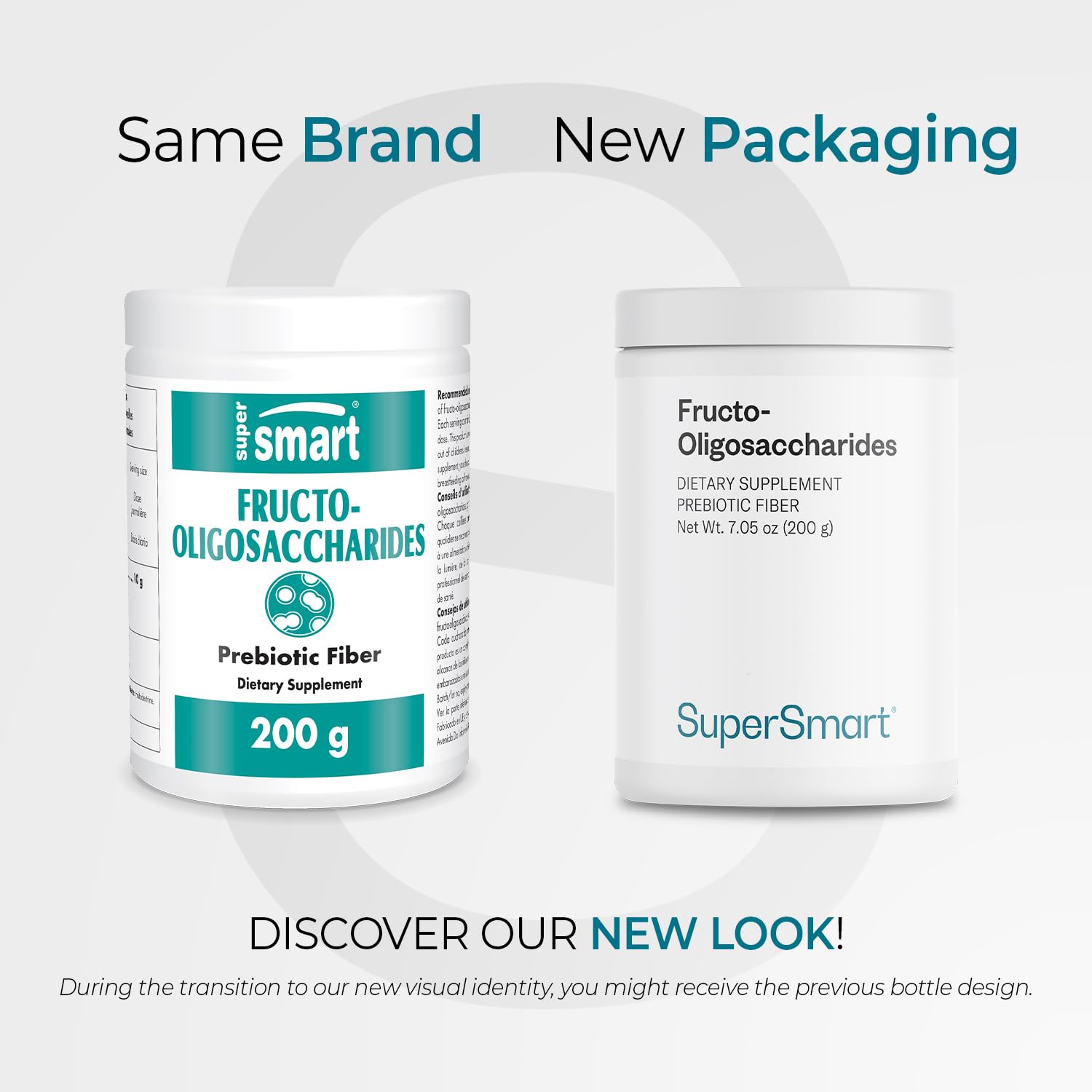 Supersmart Fructo Oligosaccharides Powder (FOS) - Prebiotic Inulin - 200 g - Non-GMO & Gluten Free