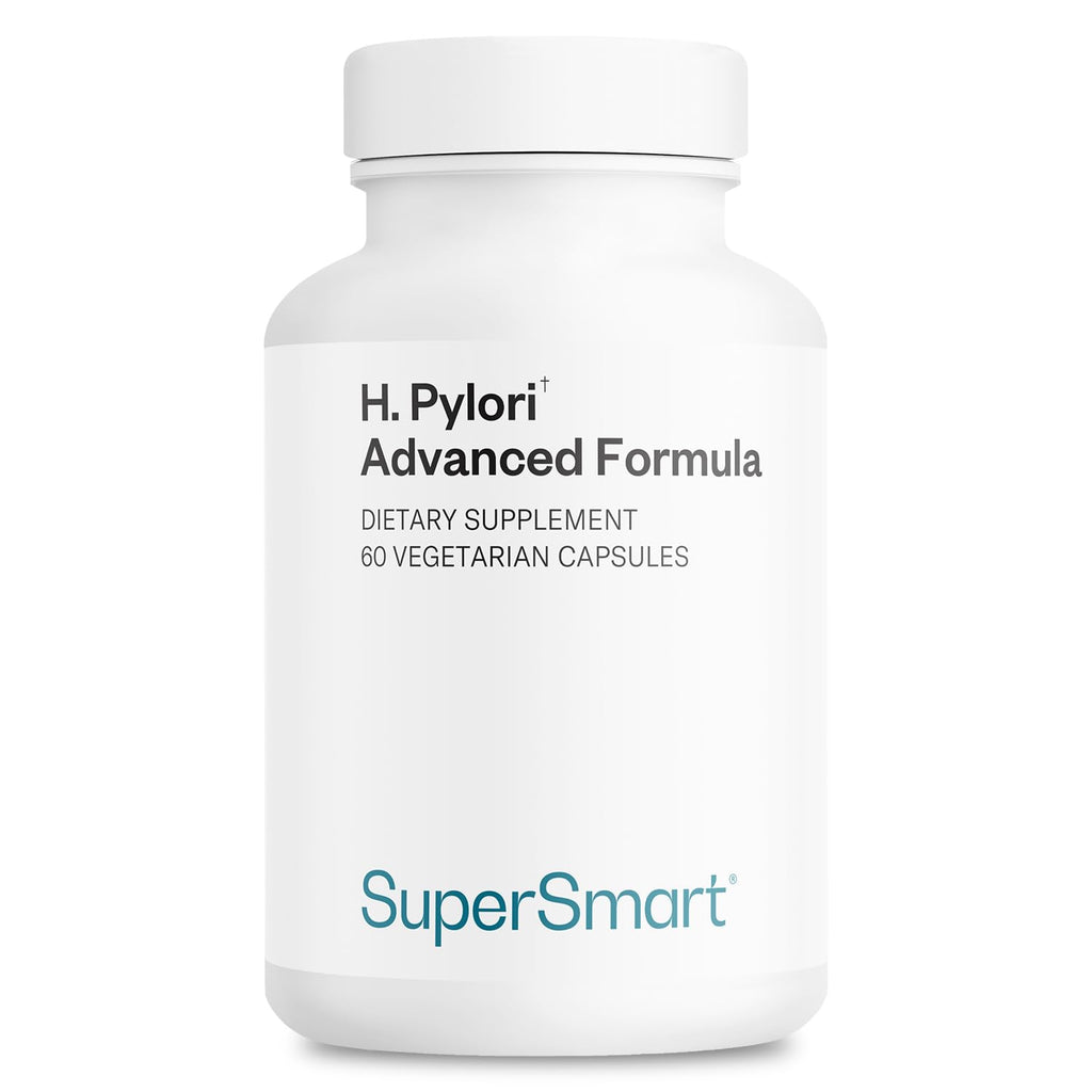 Supersmart H. Pylori Advanced Formula | Mastic Gum, Probiotics & Prebiotic | 60 Veg Capsules | Made in USA