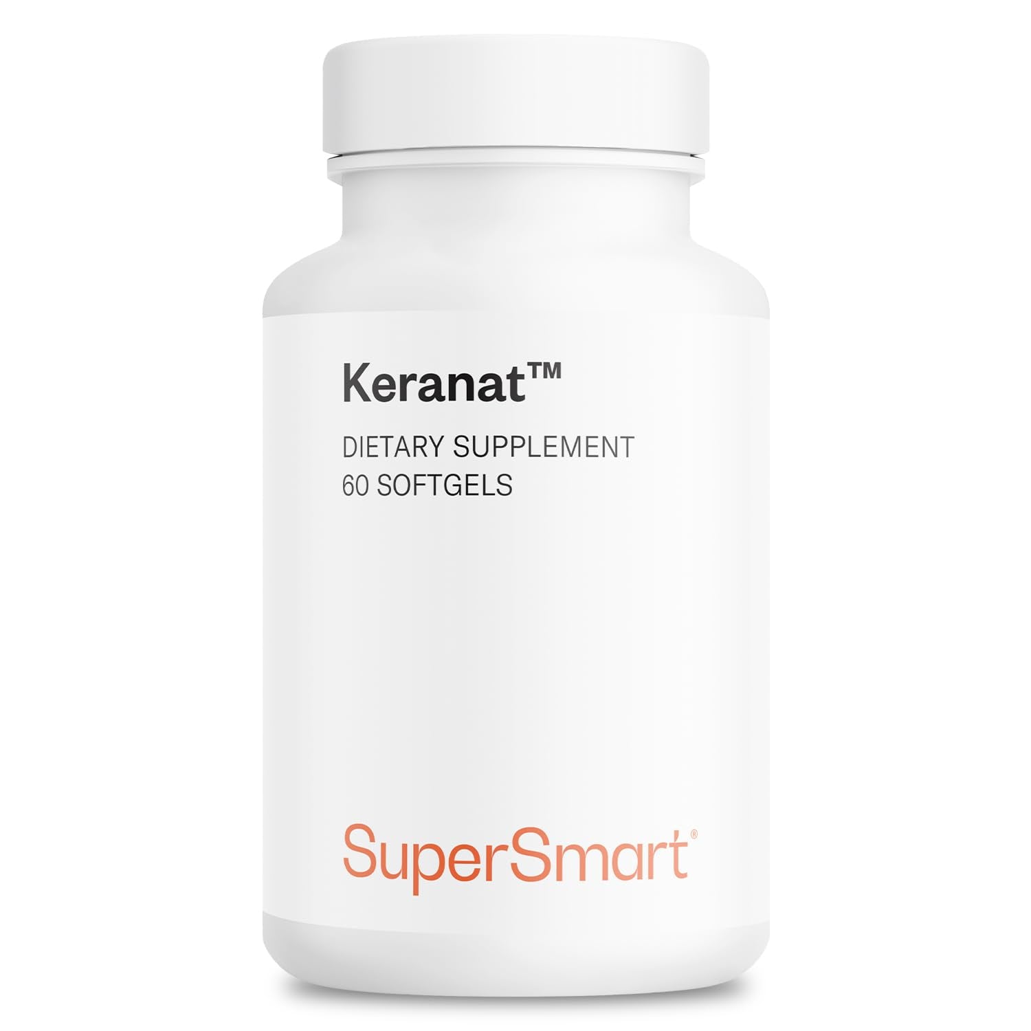 Supersmart Keranat — Advanced Biotin Hair Supplement for Growth & Volume | Non-GMO, Gluten Free | 60 Softgels