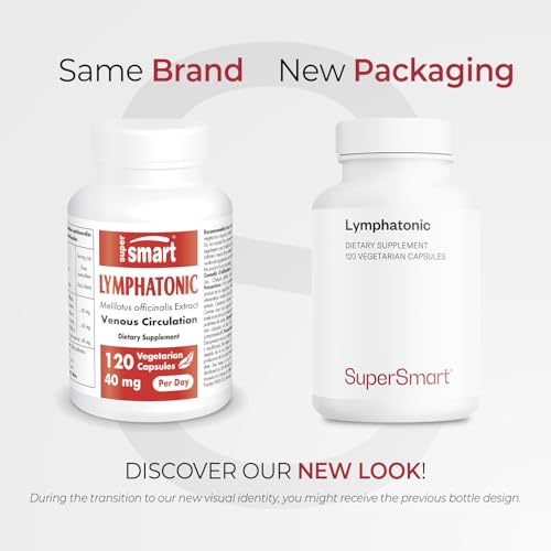 Supersmart Lymphatonic 40mg/Day – Lymphatic Drainage Supplement | Melilotus officinalis | 120 Veg Capsules