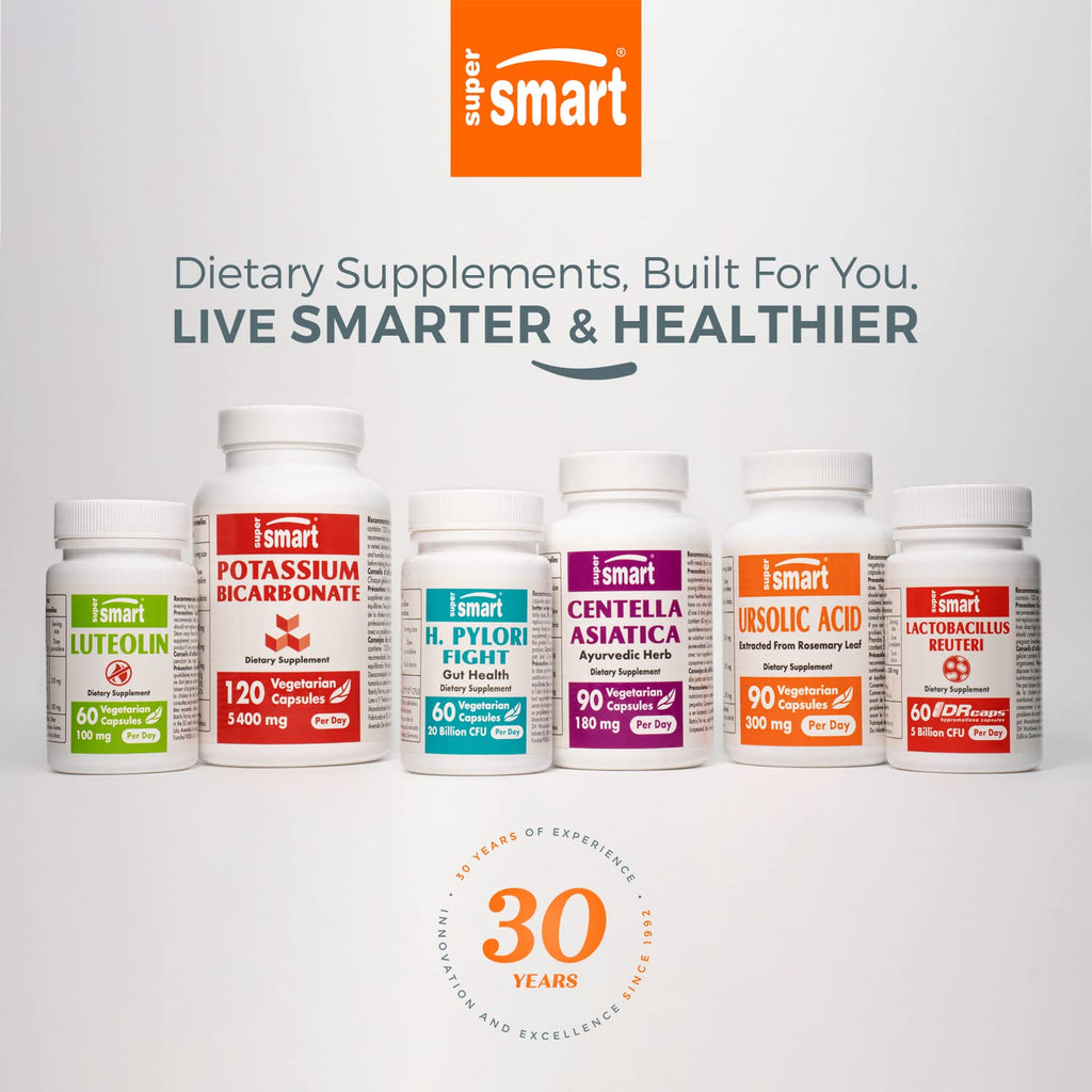 Supersmart Natural Prolactin Balance Formula - p5p B6, Maca Root, Ashwagandha | Gluten Free