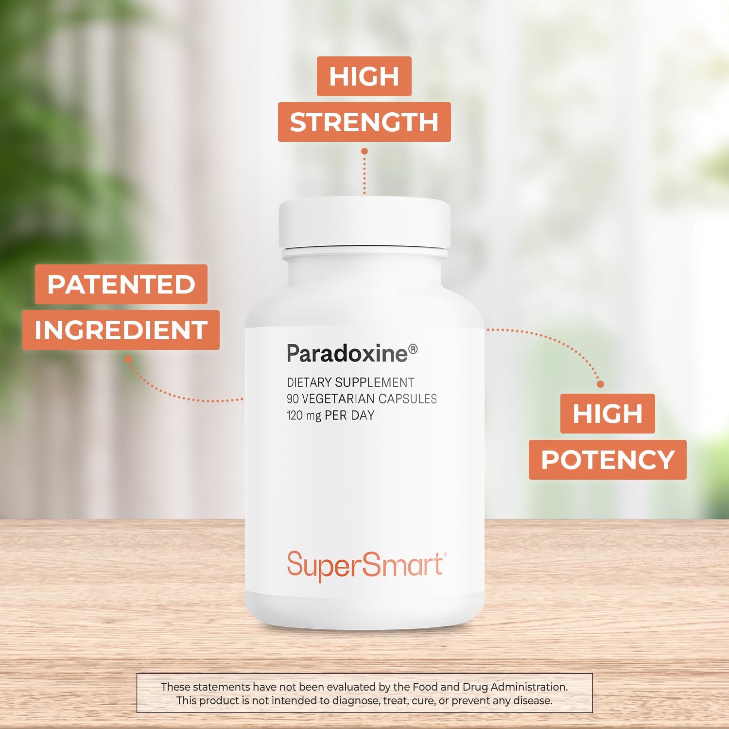 Supersmart Paradoxine 120mg/day – Grains of Paradise (Aframomum melegueta) 90 Vegetarian Capsules