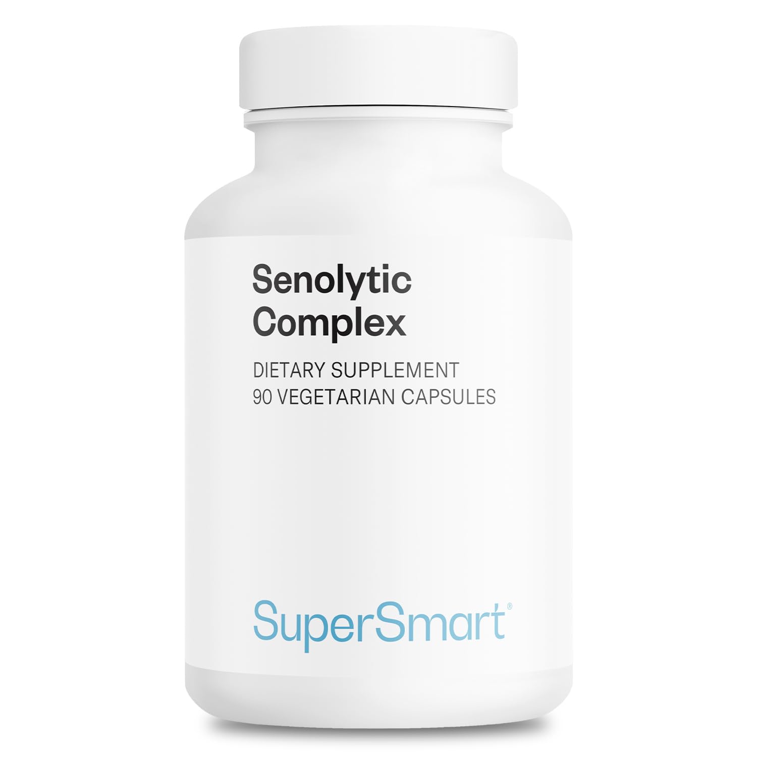 Supersmart Senolytic Complex (Advanced Formula) – Fisetin, Quercetin, Bromelain | Non-GMO & Gluten Free | 90 Vegetarian Capsules