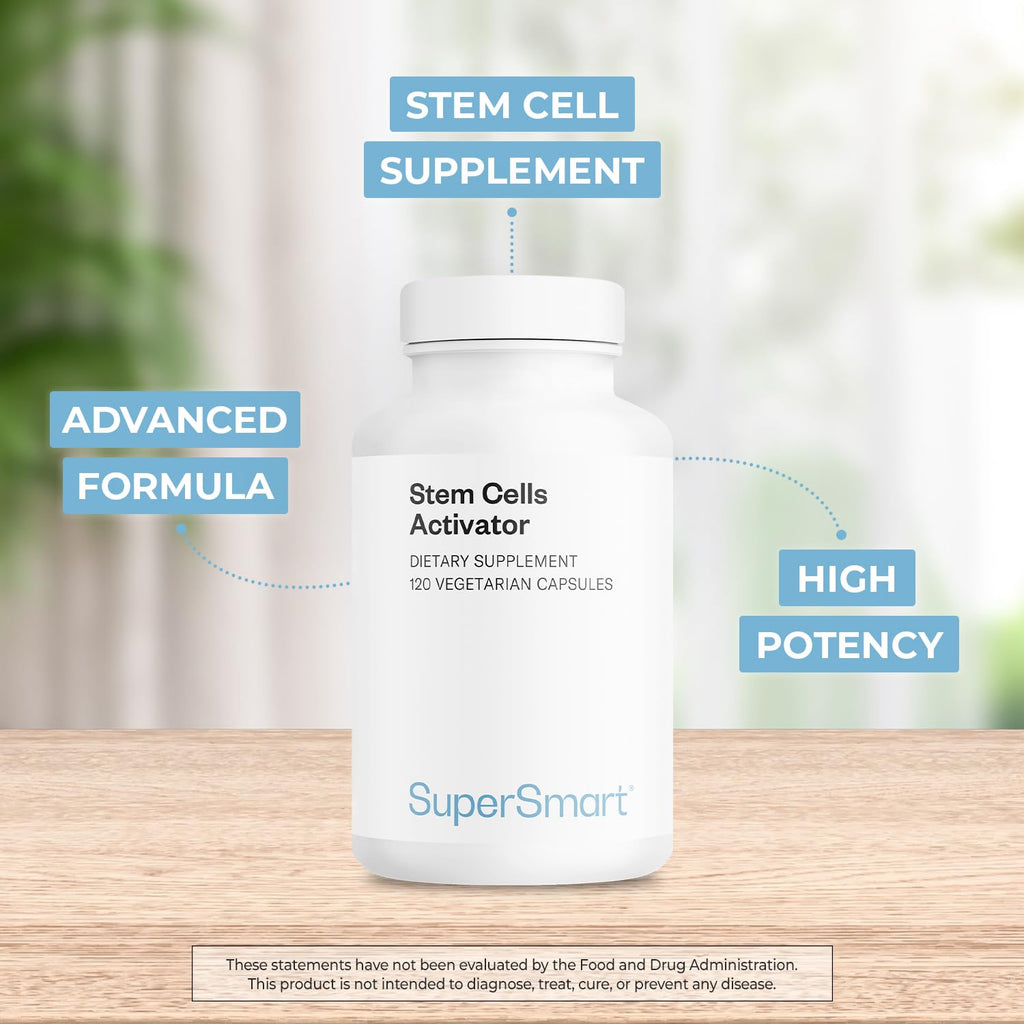 Supersmart Stem Cells Activator (Advanced Formula) – Astragaloside & Fucoidan | Non-GMO & Gluten Free | 120 Vegetarian Capsules