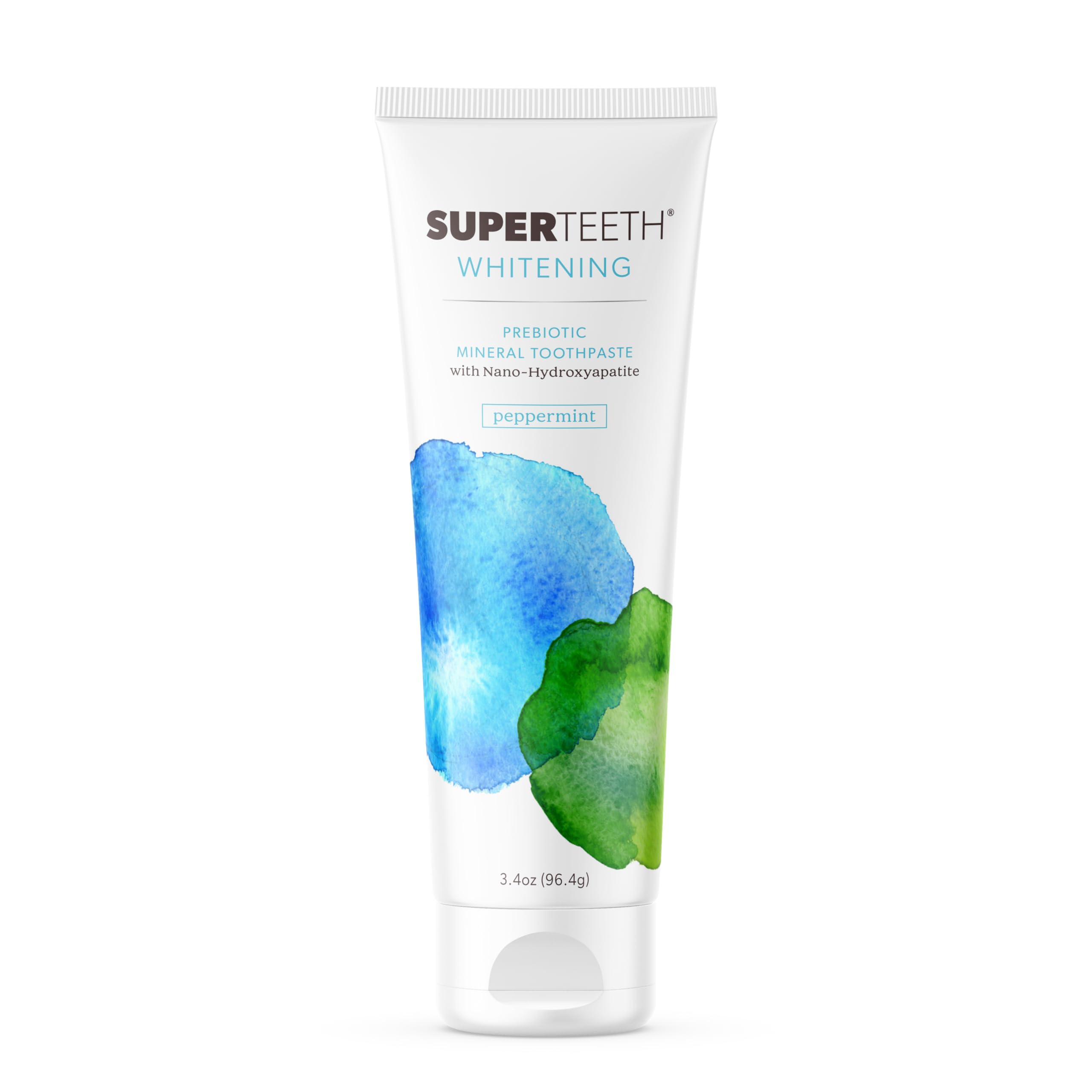 SuperTeeth Nano Hydroxyapatite Toothpaste - Whitening & Enamel Repair | Fluoride-Free | Made in USA