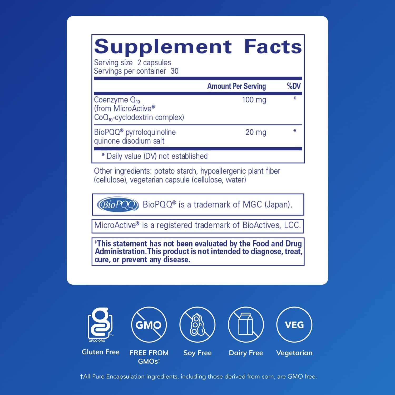 Pure Encapsulations SR-CoQ10 with PQQ - Sustained Release Heart Health Support (60 Capsules)