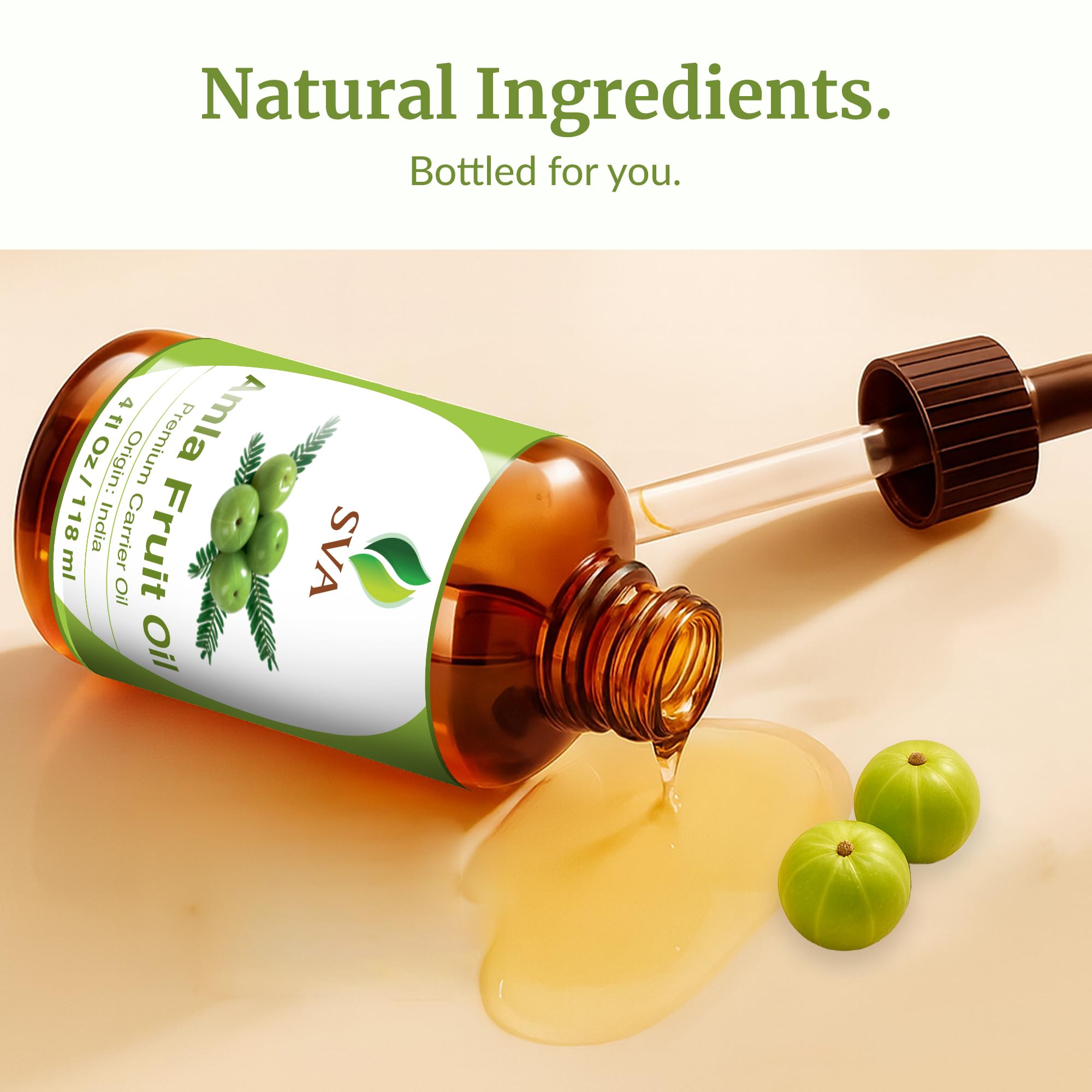 SVA Amla Oil 4oz (118ml) Premium Carrier Oil for Hair, Scalp & Skin