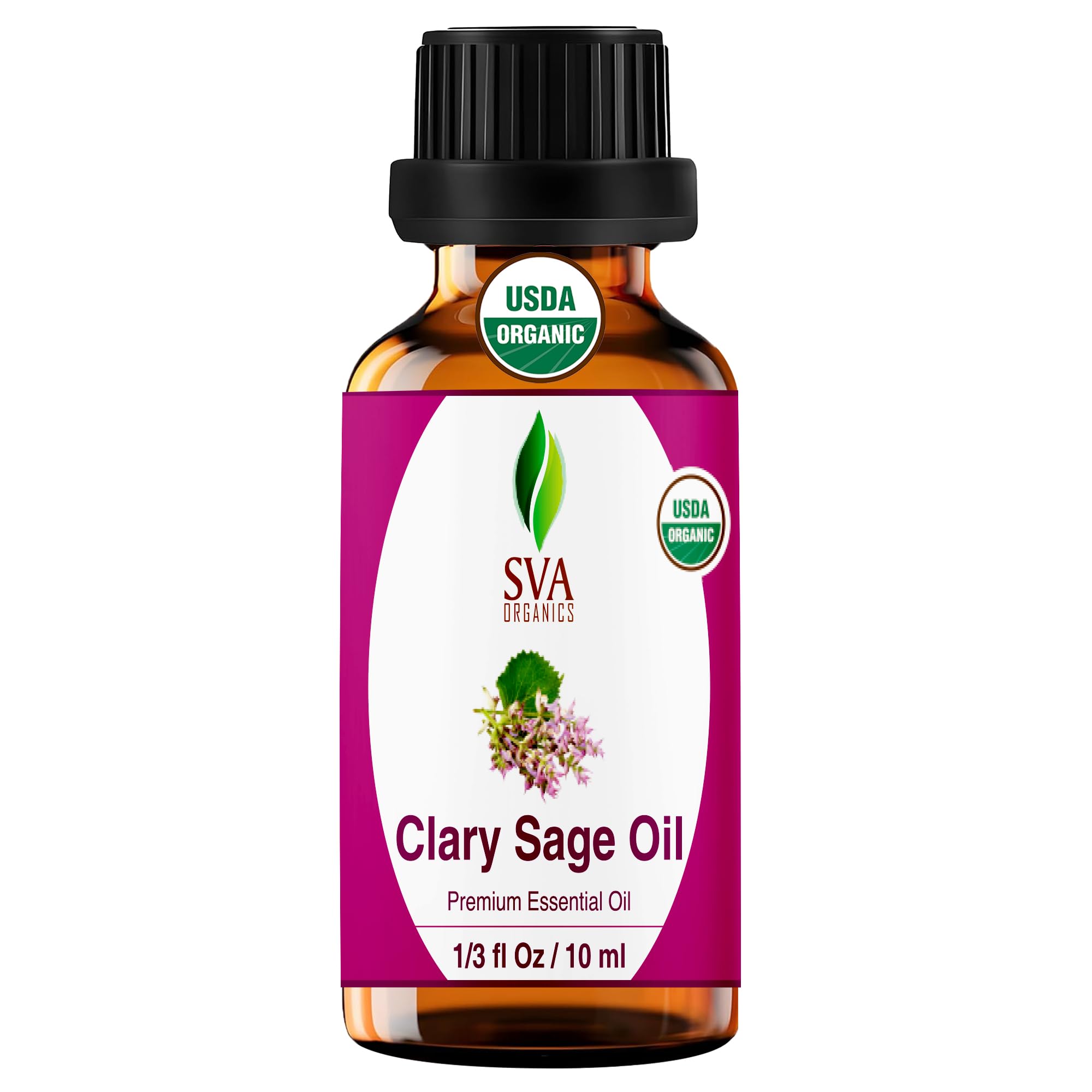 SVA Clary Sage Organic Essential Oil 10ml | 100% Natural