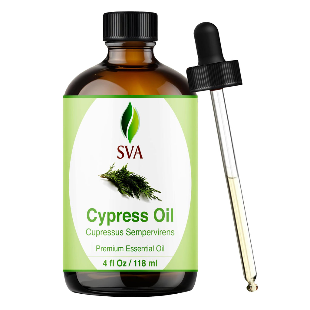 SVA Cypress Essential Oil 4oz - 100% Natural Cypress Oil