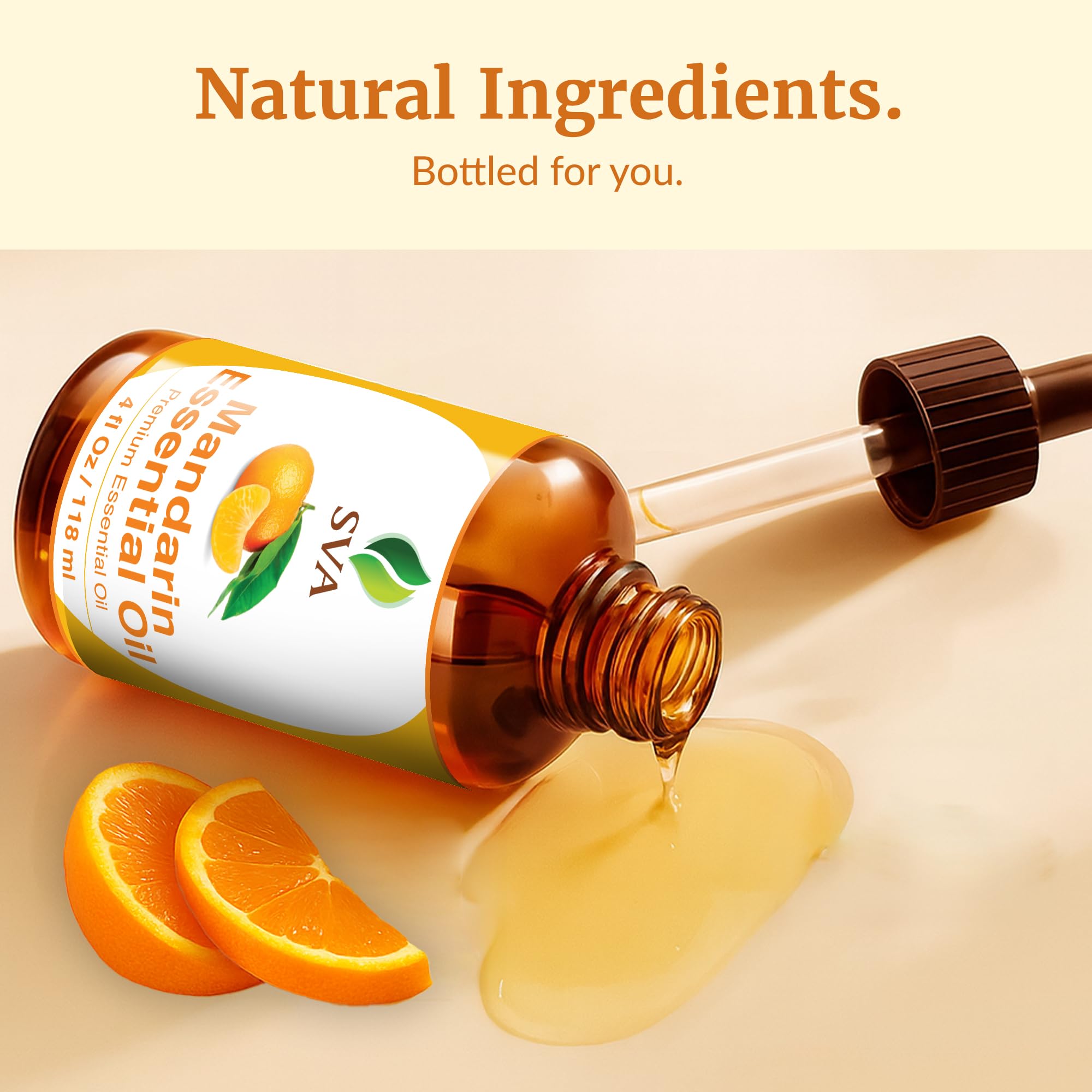 SVA Mandarin Essential Oil 4oz – 100% Natural Mandarin Oil