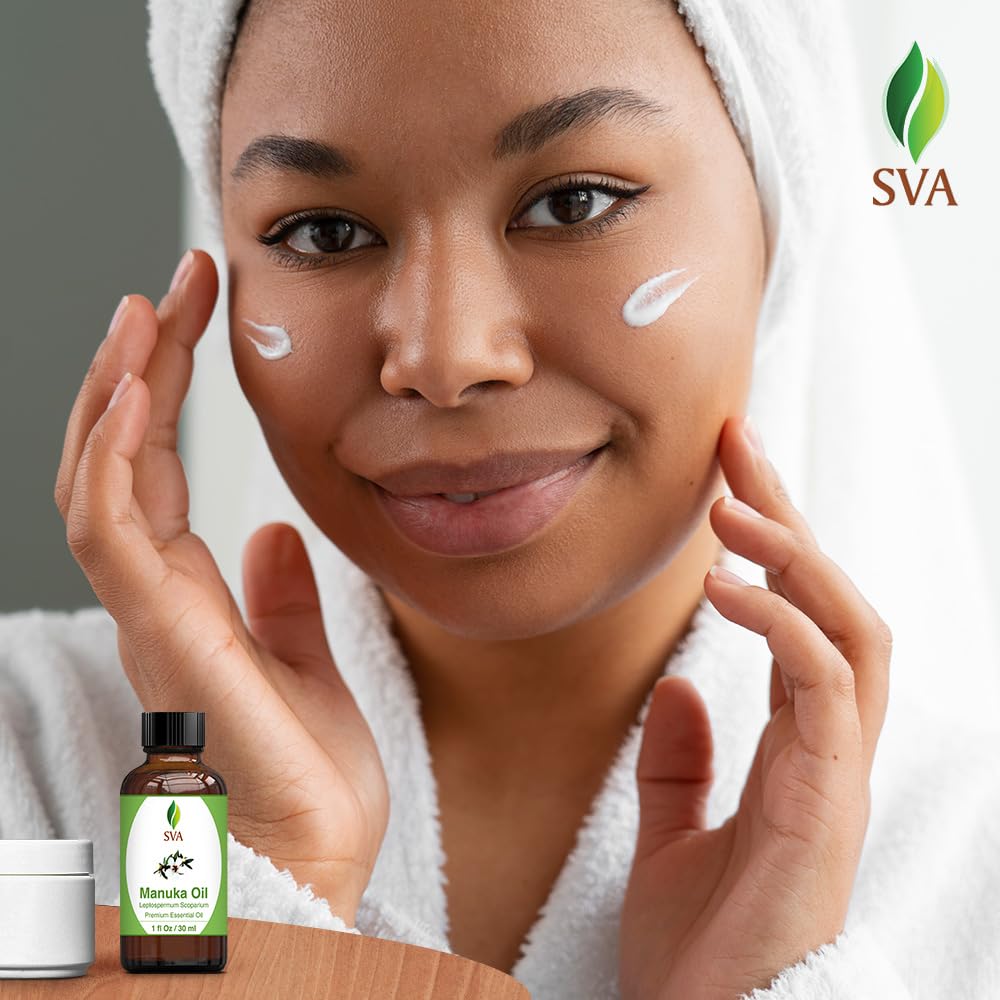 SVA Manuka Essential Oil – 1 Fl Oz | 100% Natural Manuka Oil for Diffuser, Skin & Hair Care