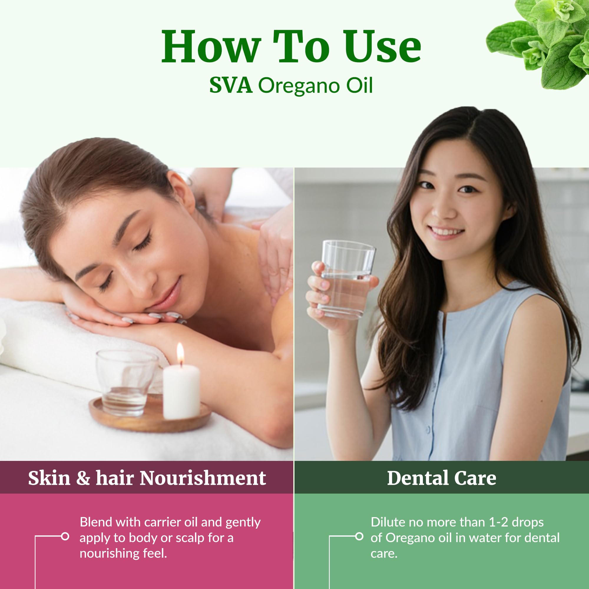 SVA Oregano Essential Oil 1 oz – 100% Natural, Diffuser & Aromatherapy