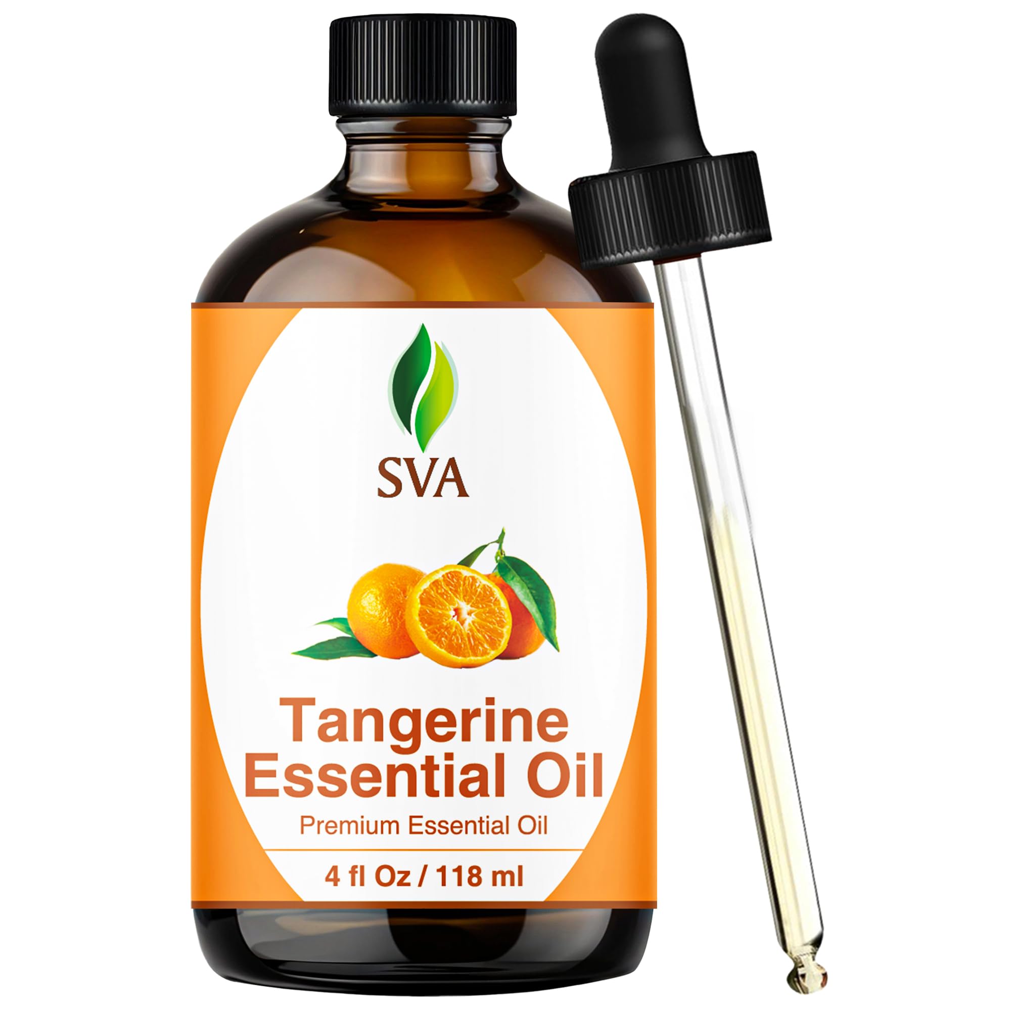 SVA Tangerine Essential Oil – 4 oz | 100% Natural, Dropper