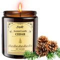 SVECKE Cedar Scented Candles – 7oz Soy Wax, Long-Lasting Aroma