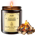 SVECKE Fireside Scented Candles - 7oz Soy Wax Candle | Long Lasting Aromatherapy Gift