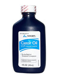 SWAN Castor Oil USP 100% Stimulant Laxative 4 Fl Oz — Relief for Occasional Constipation