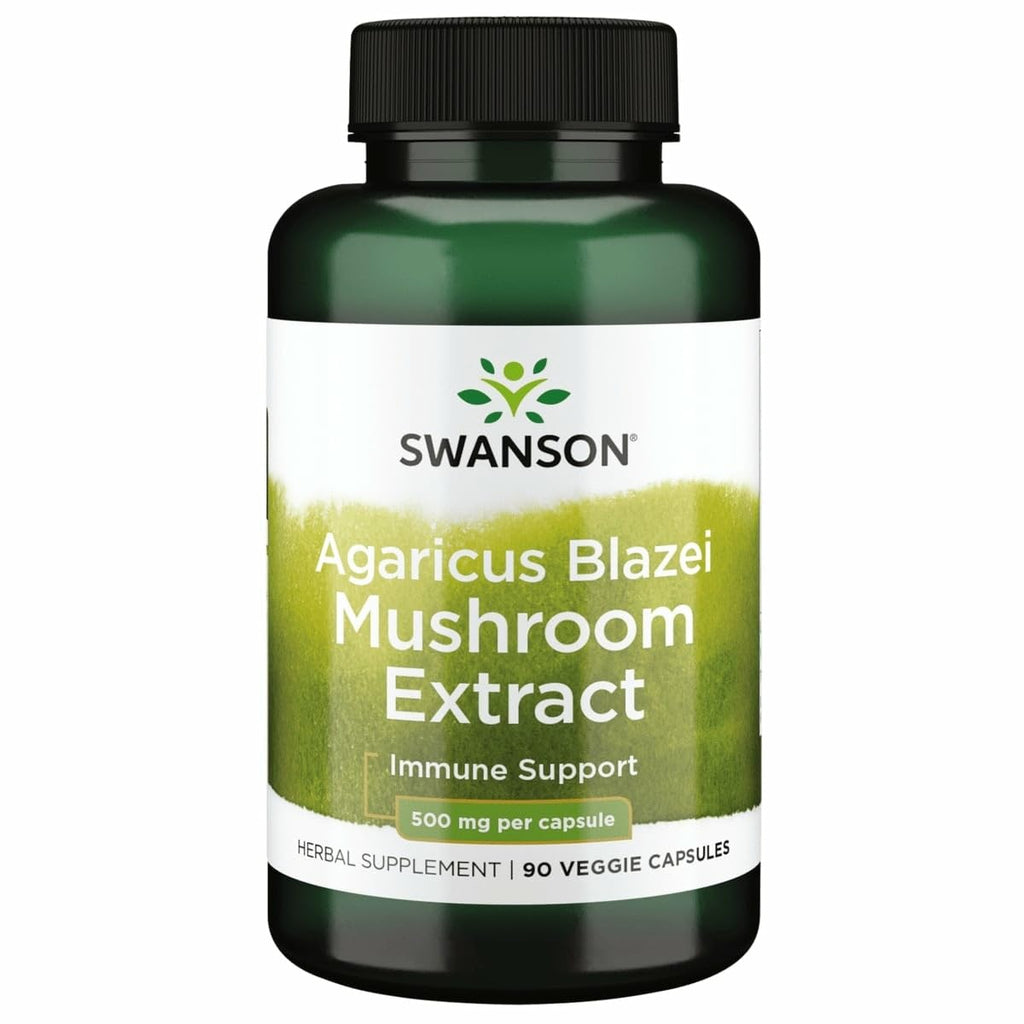 Swanson Agaricus Blazei Mushroom Extract 500 mg - 90 Caps | Immune Support