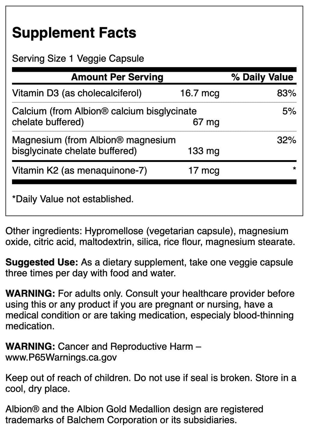 Swanson Albion Chelated Magnesium & Calcium 2:1 - 90 Veg Capsules | Vegan, Non-GMO
