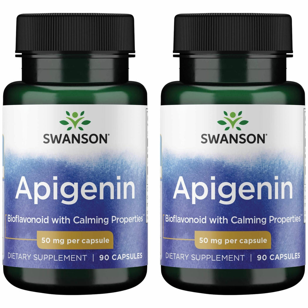Swanson Apigenin-Bioflavonoid Supplement – Prostate Support, Sleep & Relaxation – 90 Caps x 2