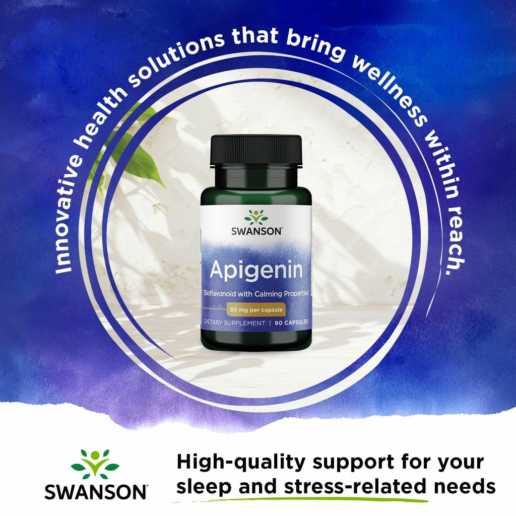 Swanson Apigenin-Bioflavonoid Supplement – Prostate Support, Sleep & Relaxation – 90 Caps x 2