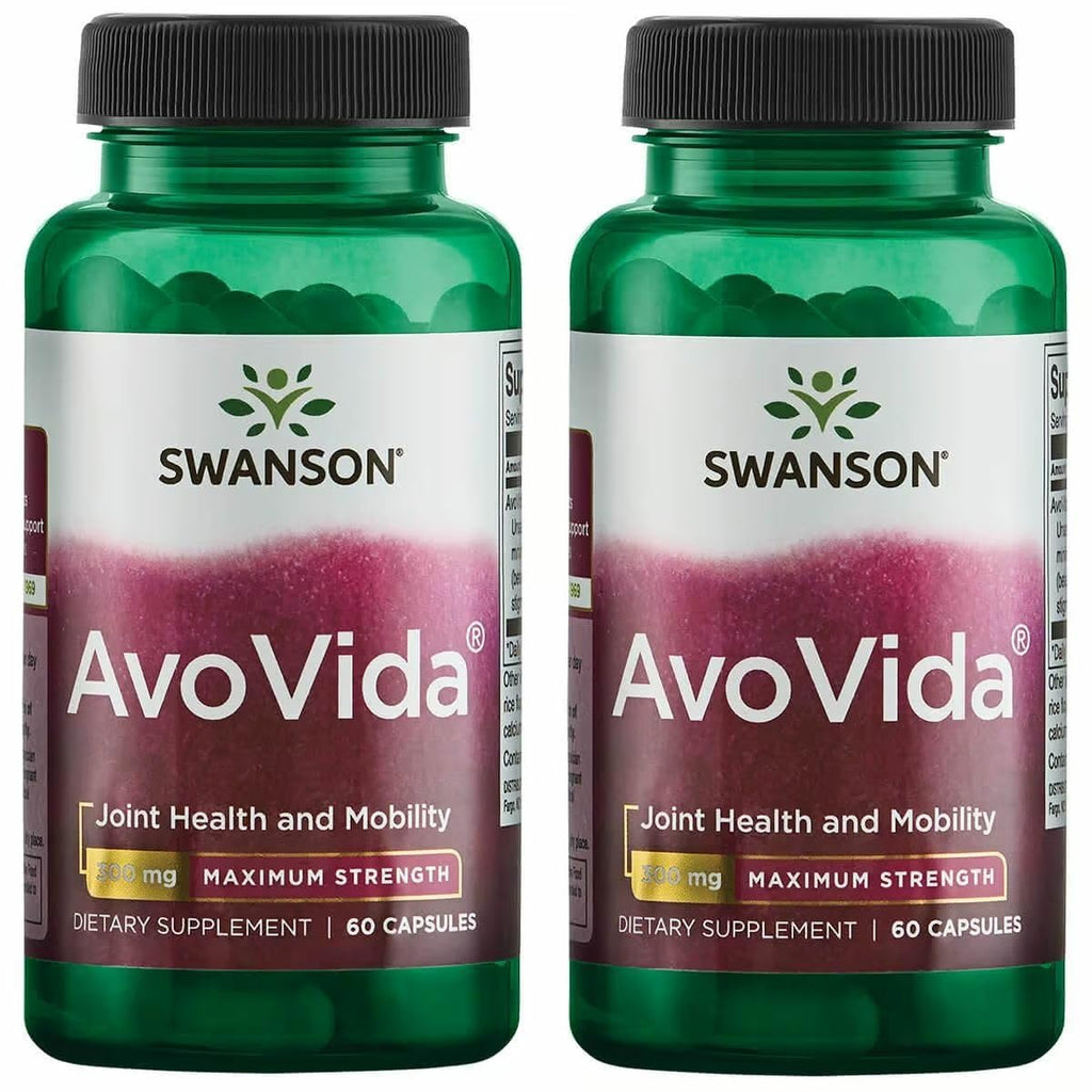 Swanson AvoVida 2-Pack - Avocado & Soybean Unsaponifiables for Joint Health