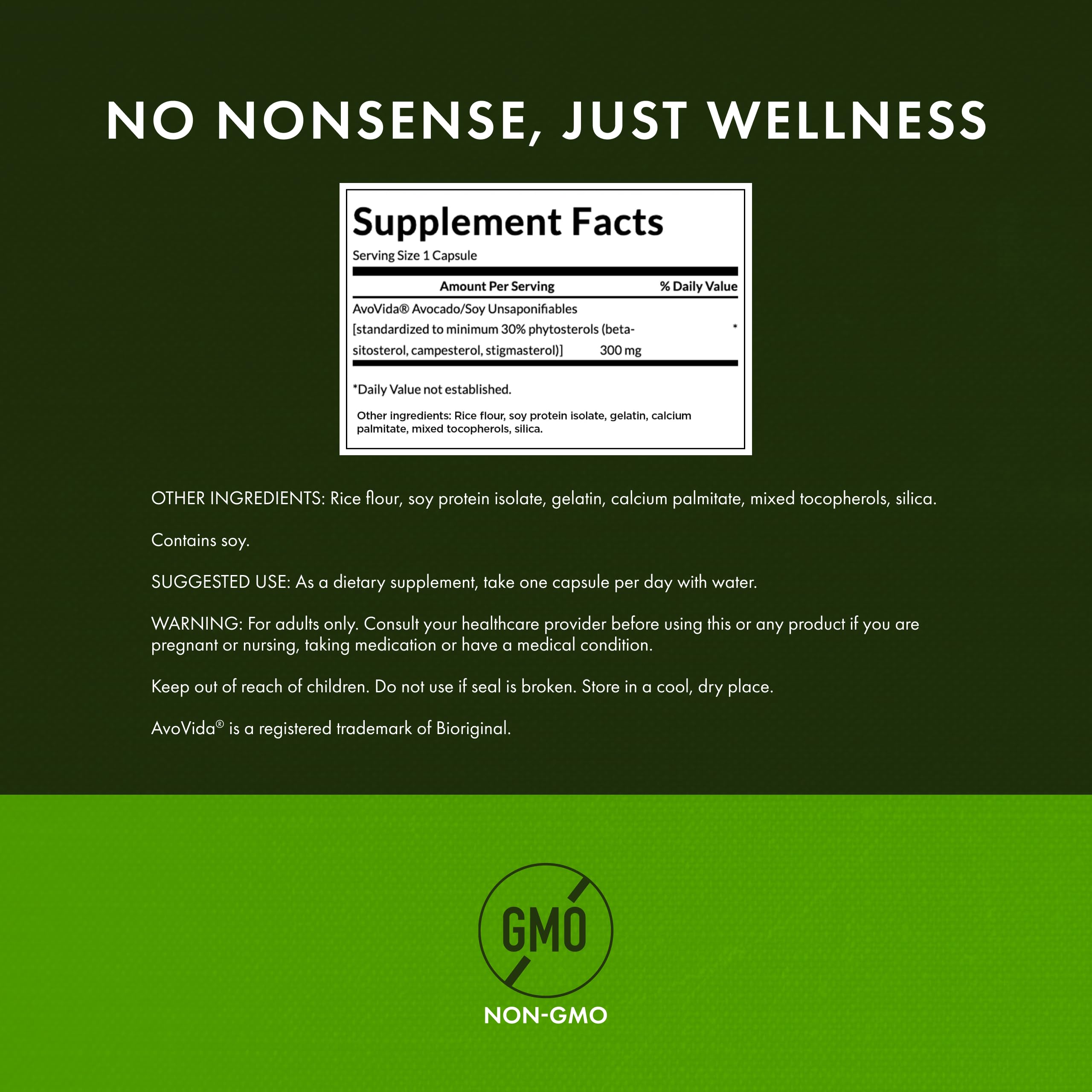 Swanson AvoVida - Avocado & Soybean Unsaponifiables for Joint Health & Mobility | 60 Caps