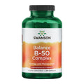 Swanson B-50 B-Complex - High-Potency B Vitamin Complex for Immune, Heart, and Nervous System Support - 250 Capsules