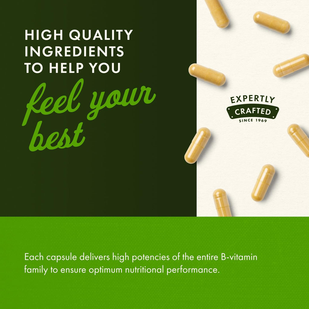 Swanson B-50 B-Complex – High Potency B Vitamins, 250 Caps (2 Pack)