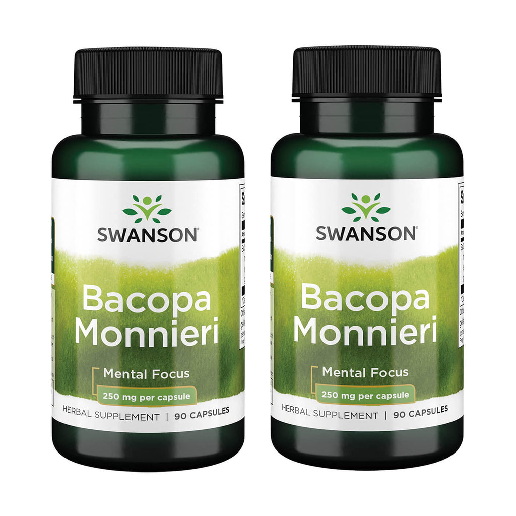 Swanson Bacopa Monnieri Extract Bacognize 250 mg | 90 Capsules (2 Pack)