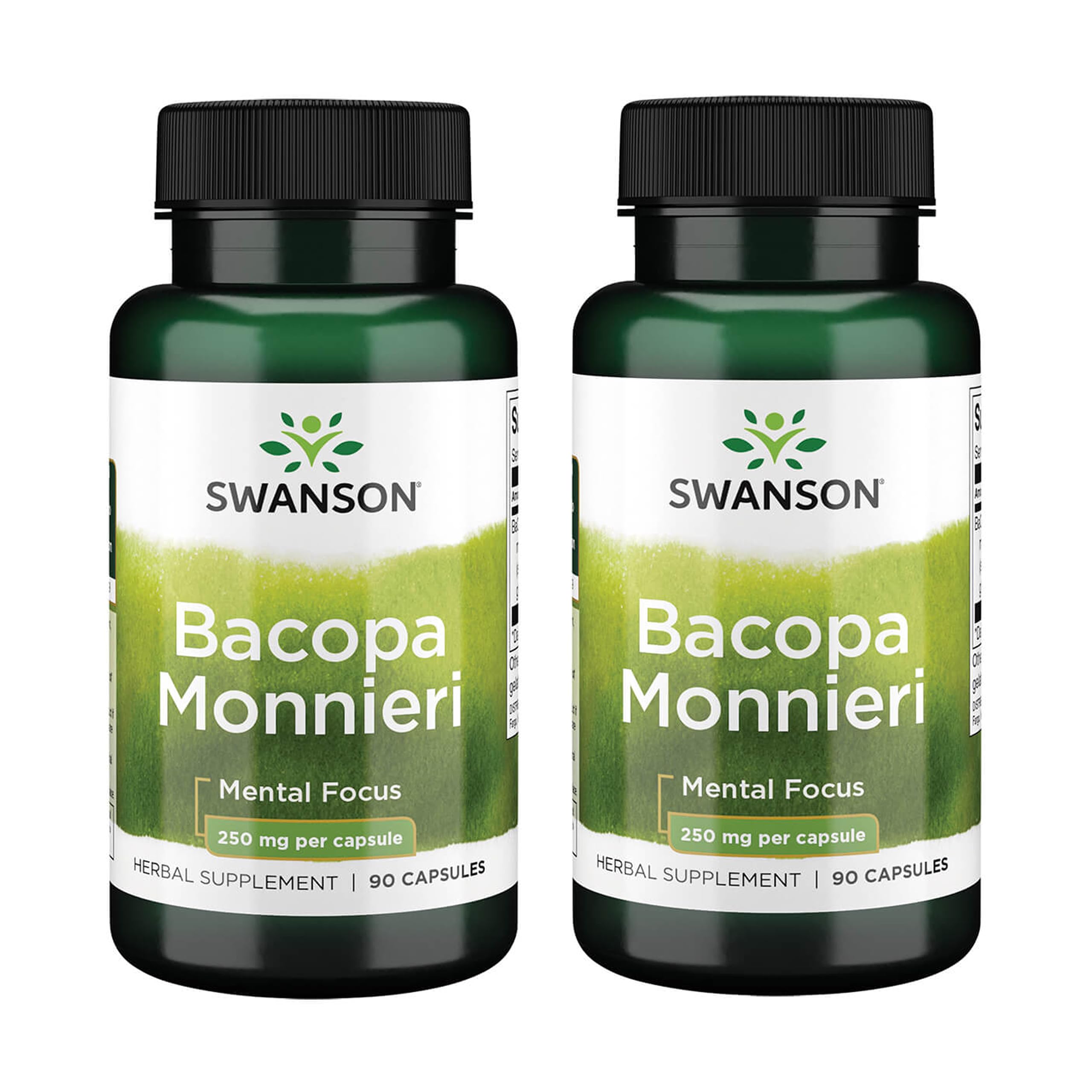 Swanson Bacopa Monnieri Extract Bacognize 250 mg | 90 Capsules (2 Pack)