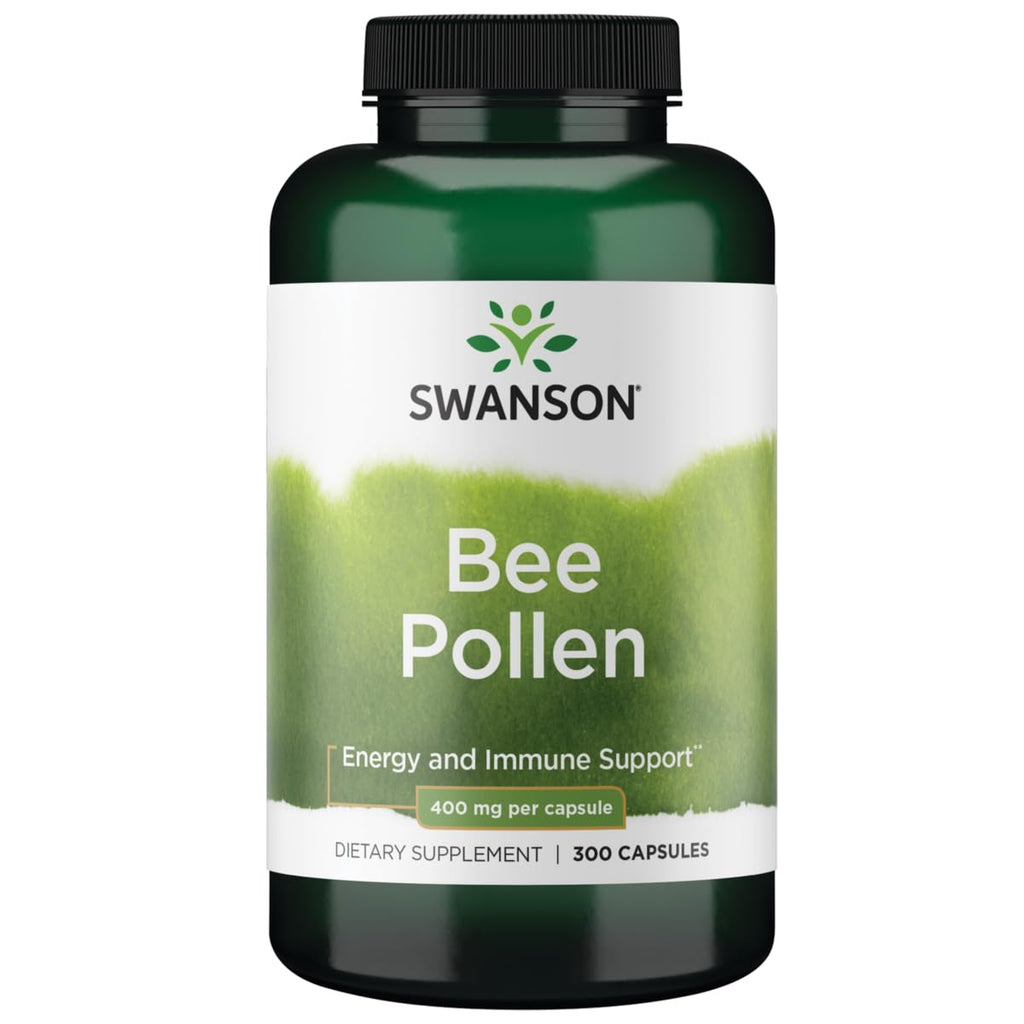 Swanson Bee Pollen 400 Milligrams - 300 Capsules