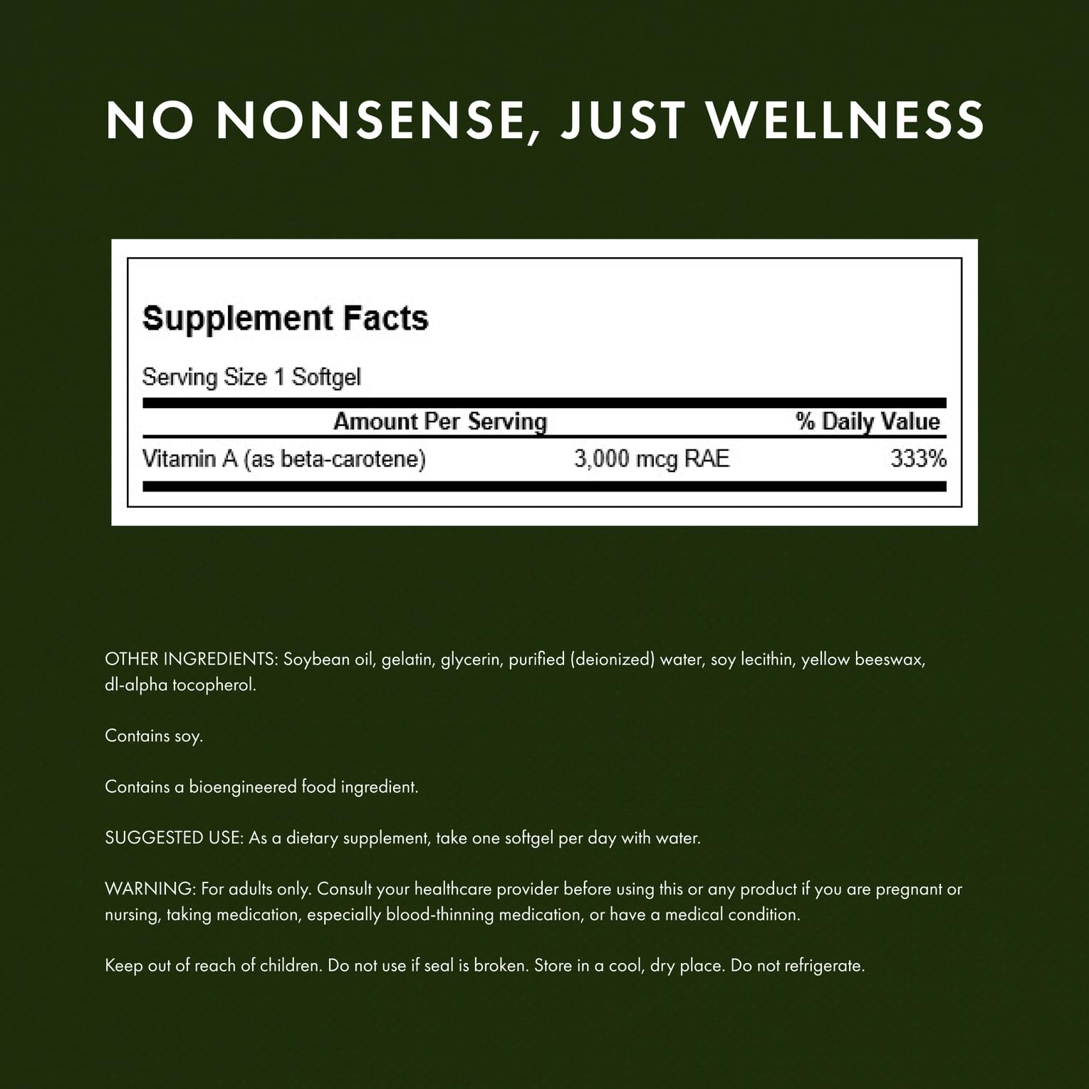Swanson Beta-Carotene 250 Softgels - 3000mcg Vitamin A for Immune, Eye & Skin Health - 2 Pack