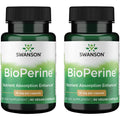 Swanson Bioperine 10 mg 60 Caps (2 Pack) - Enhanced Absorption
