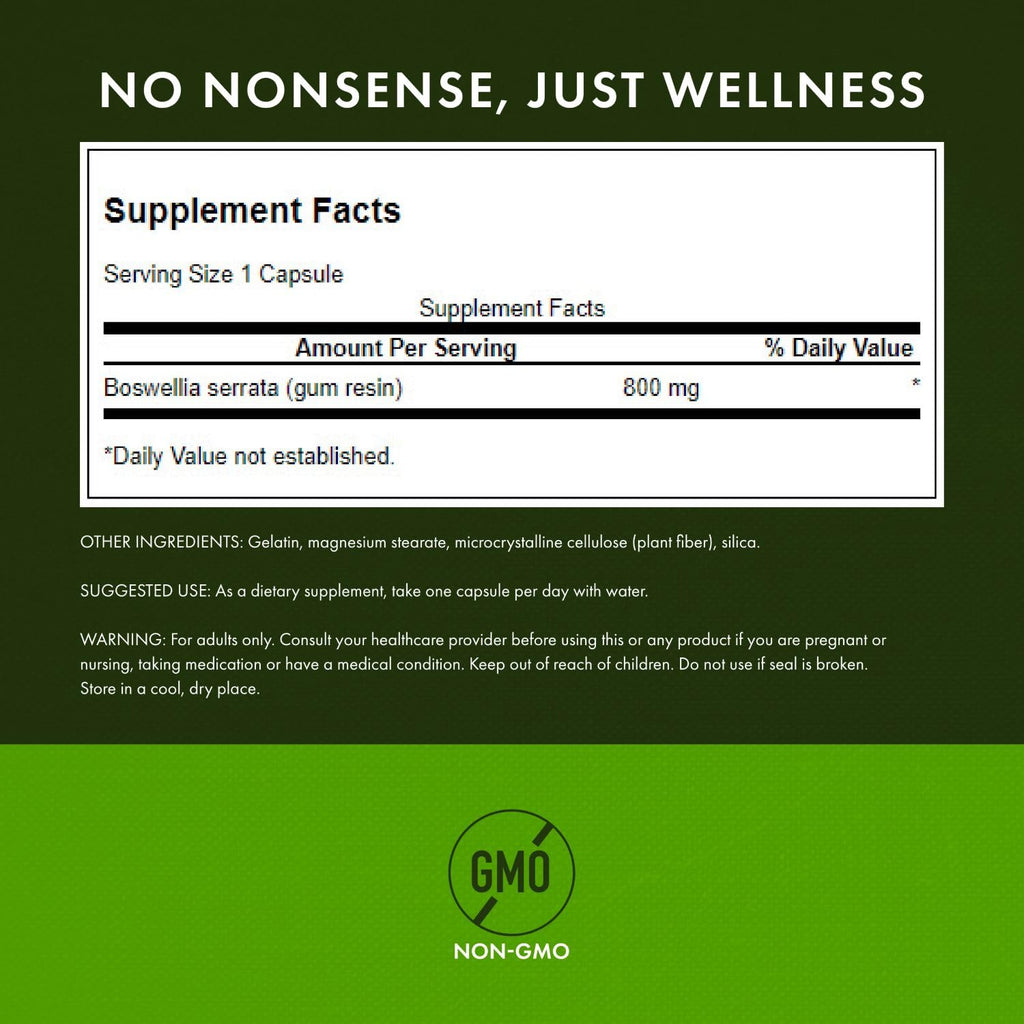 Swanson Double Strength Boswellia - Joint Support 800mg (60 capsules)