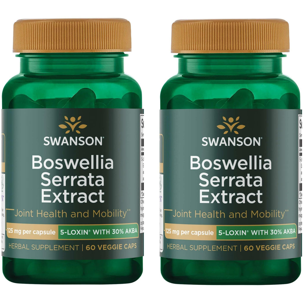 Swanson Boswellia Serrata Extract 125 mg – 60 Veg Caps (2-Pack)