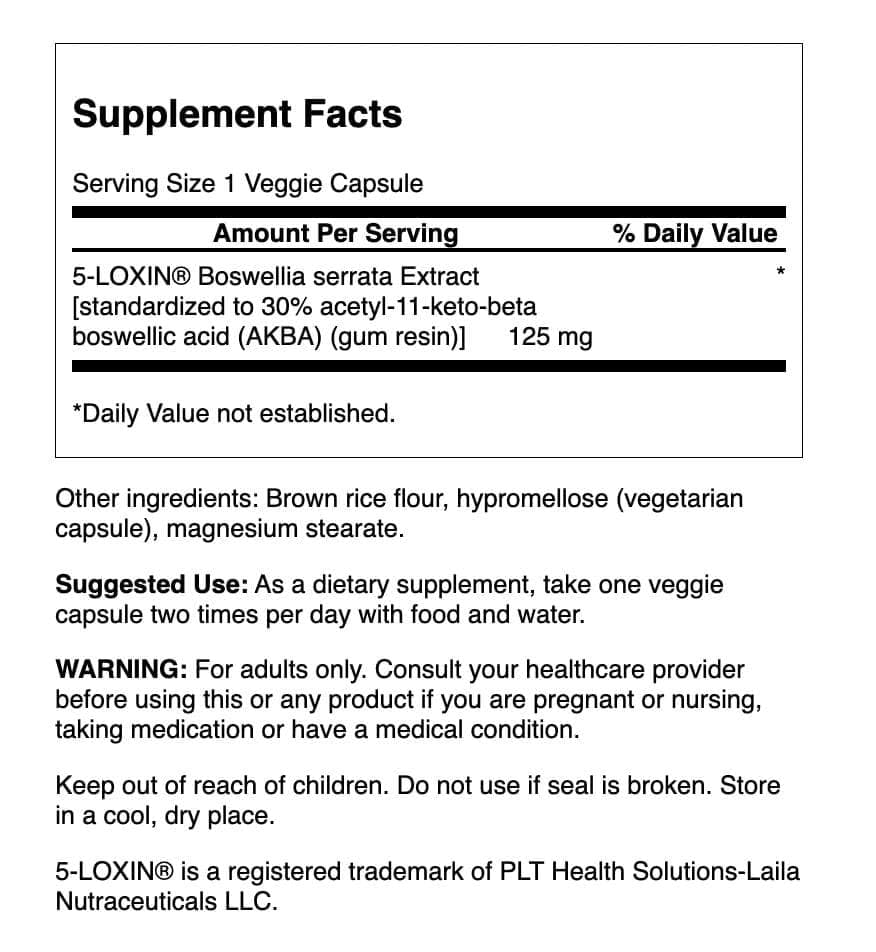 Swanson Boswellia Serrata Extract 125 mg – 60 Veg Caps (2-Pack)
