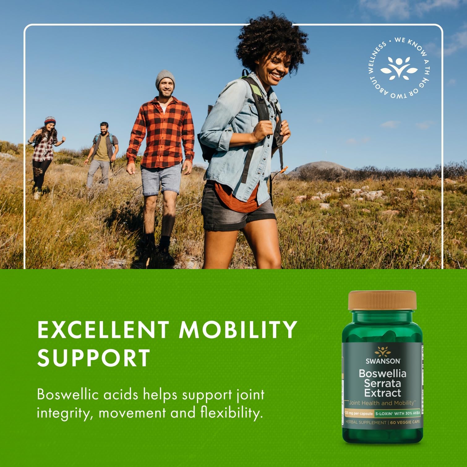 Swanson Boswellia Serrata Extract 125 mg – 60 Veg Caps (2-Pack)