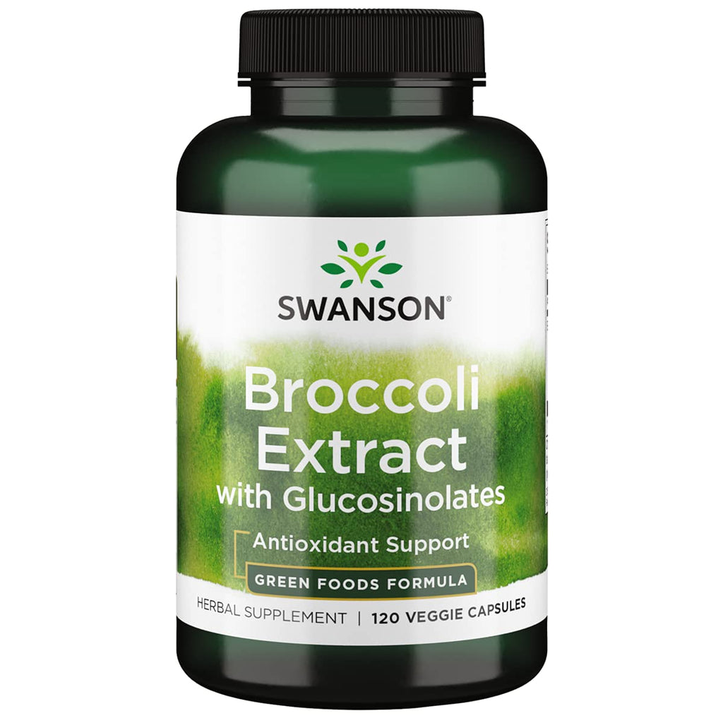 Swanson Broccoli with Glucosinolates 120 Vegan C | Gluten Free & Non-GMO