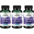 Swanson Calcium Citrate 200 mg 60 Caps (3 Pack)