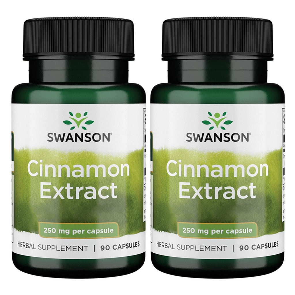 Swanson Cinnamon Extract 250mg (90 Capsules) – 2 Pack