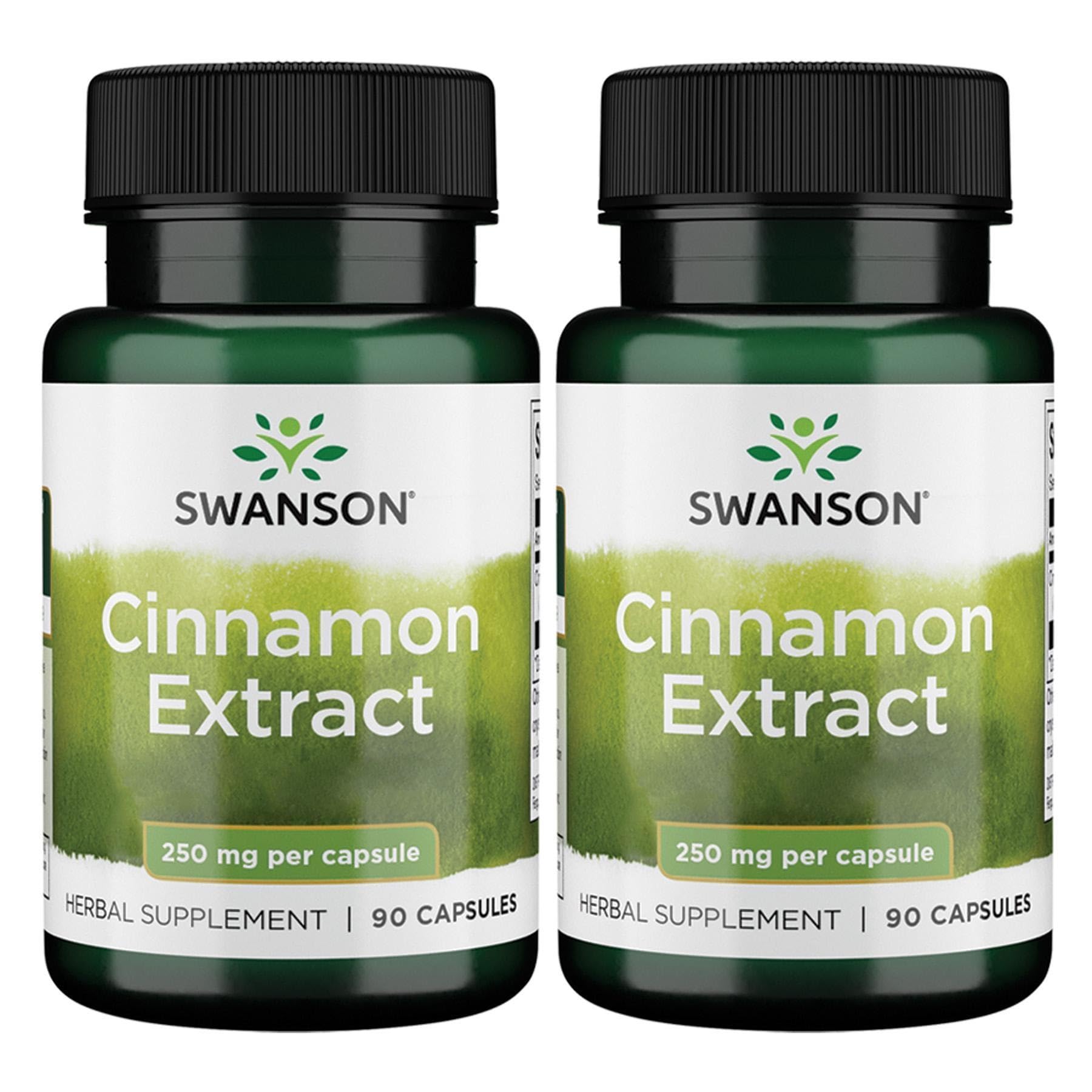 Swanson Cinnamon Extract 250mg (90 Capsules) – 2 Pack