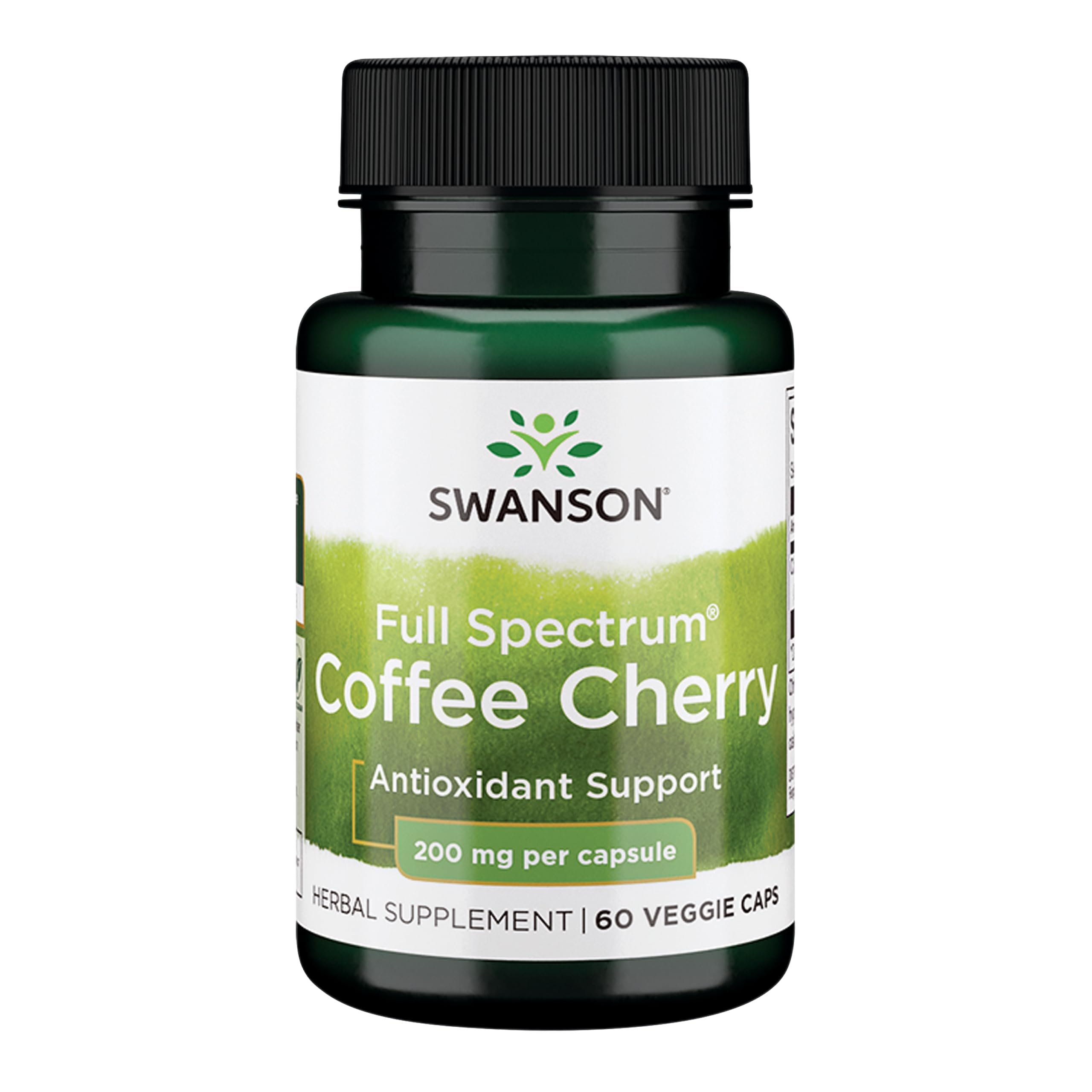 Swanson Full-Spectrum Coffee Cherry - Immune Support & Phytonutrients | 60 Veggie Capsules, 200 mg