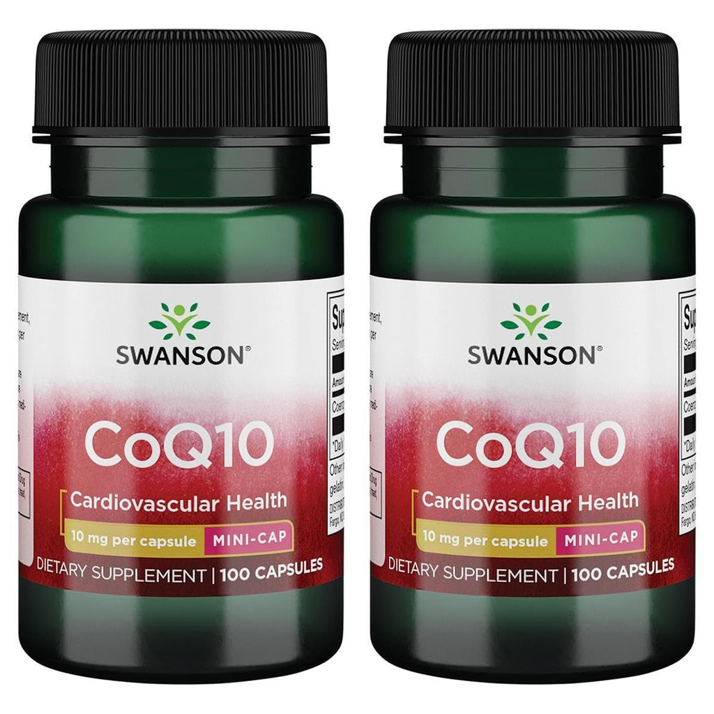Swanson CoQ10 Mini Cap 10 mg 100 Caps (2 Pack)