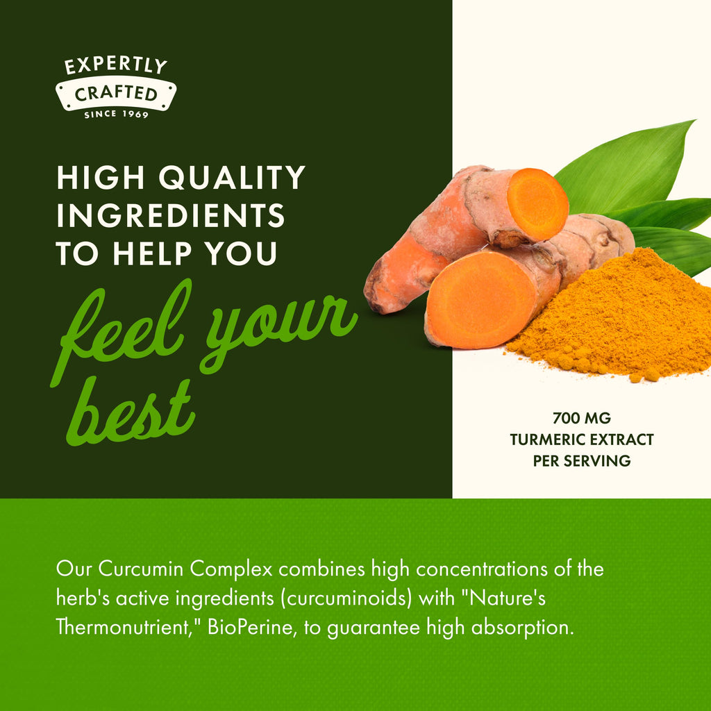 Swanson Curcumin Complex with BioPerine — Joint Health & Mobility Support (120 Veggie Capsules) 2-Pack