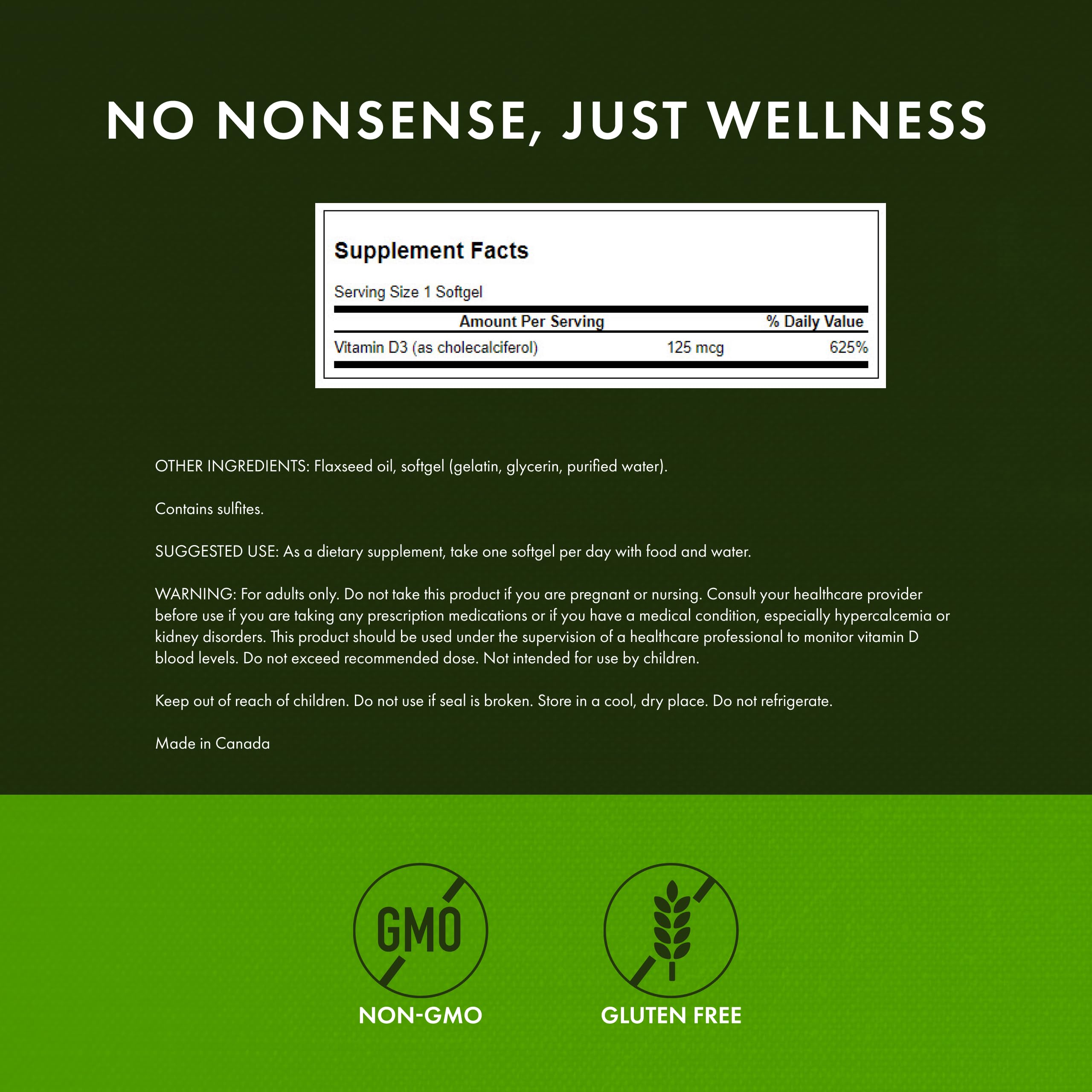 Swanson Vitamin D3 250 Softgels – 4 Pack | Bone & Immune Support