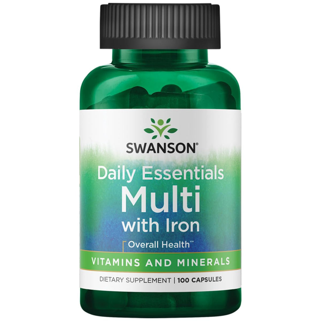 Swanson Daily Multivitamin & Mineral – 100 Capsules for Men & Women