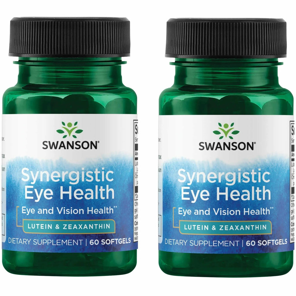 Swanson Lutein & Zeaxanthin Synergistic Eye Health - 60 Softgels (2 Pack)