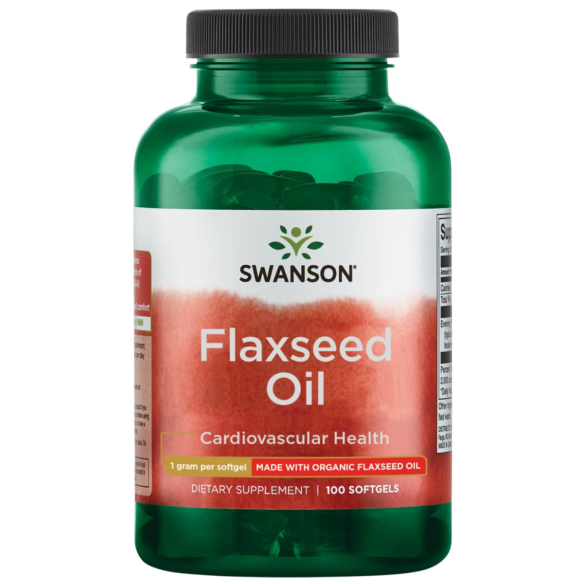 Swanson Flaxseed Oil (Omegatru) 1000 mg - 100 Softgels