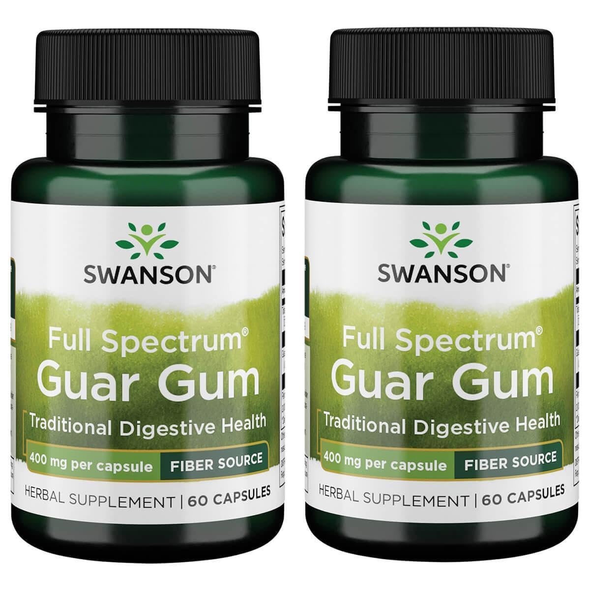 Swanson Full Spectrum Guar Gum 400 mg 60 Caps (2 Pack) | Swanson Health
